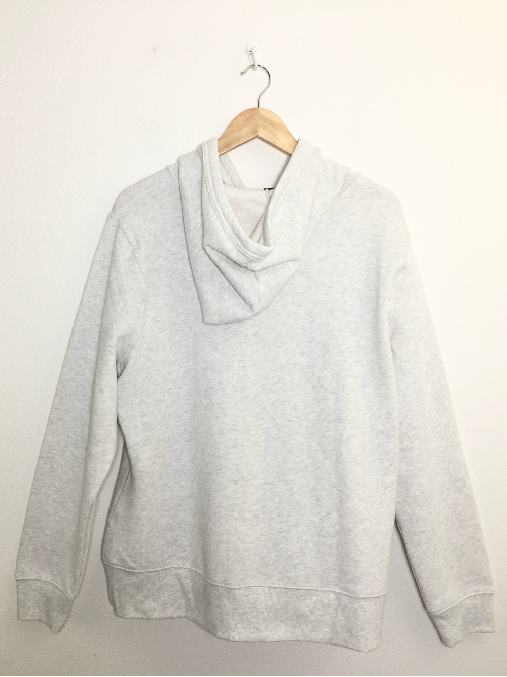 Heather Light Gray Zip-Up Hoodie with Pink '1996' Detail - Picture 8 of 10